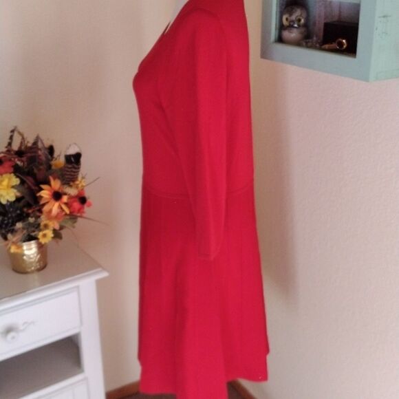 Ann Taylor Red Knit Dress - Picture 4 of 10